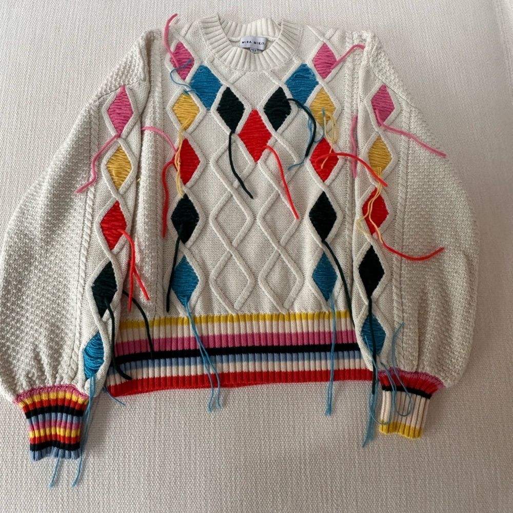 Colorful Knit Sweater - Picture 2 of 4